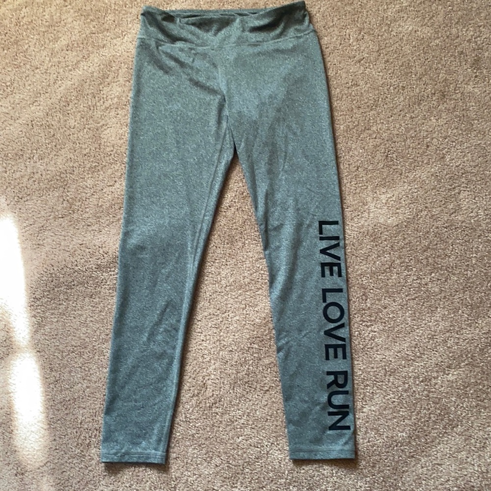 Gray workout leggings